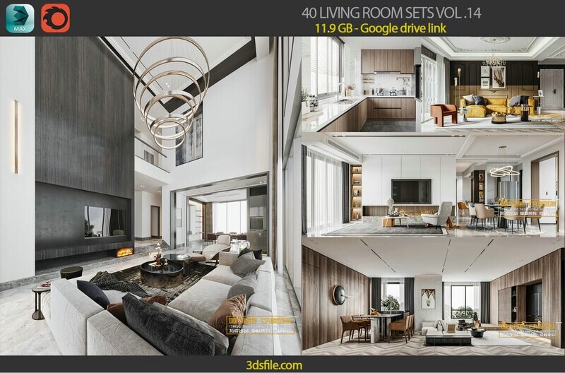 40 LIVING ROOM SETS VOL.14 - CO.RO.NA