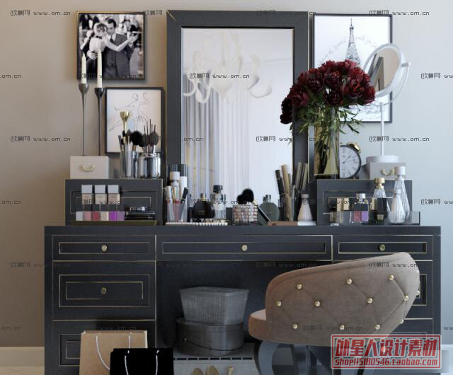 14 DRESSING TABLE MODELS VOL.01- VRAY