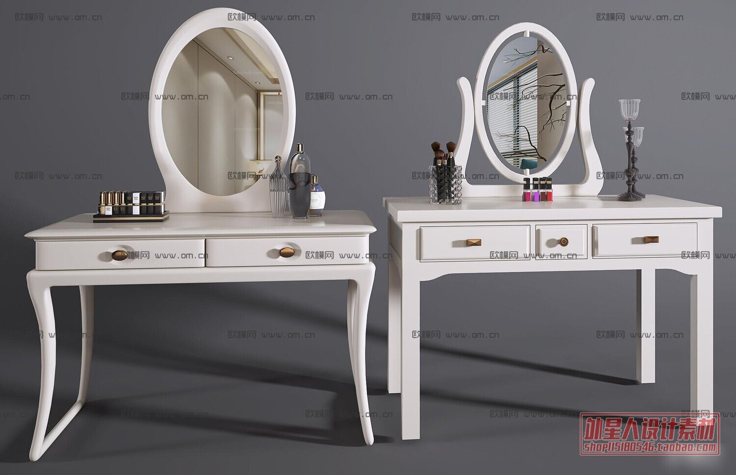 14 DRESSING TABLE MODELS VOL.01- VRAY