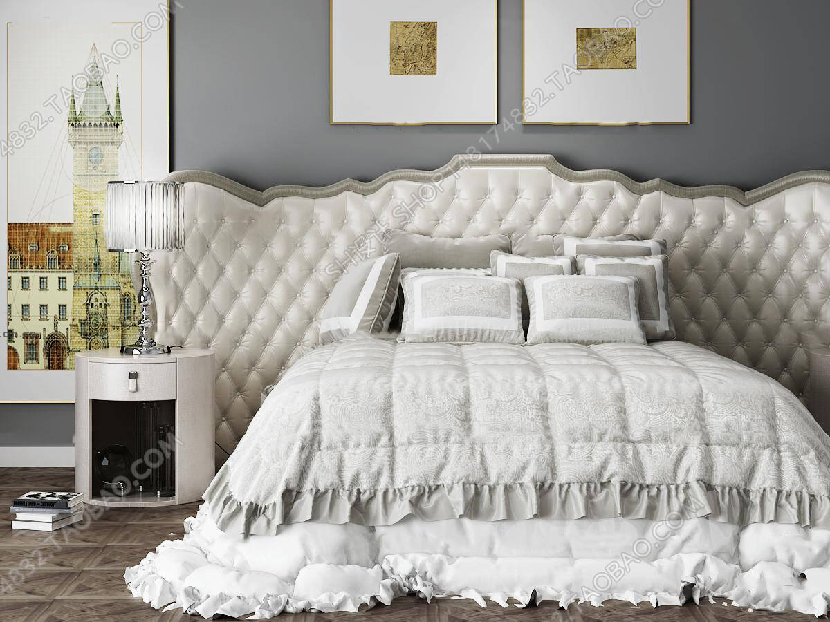 45 SET BED ROOM 3D MODELS CLASSIC STYLE-VRAY