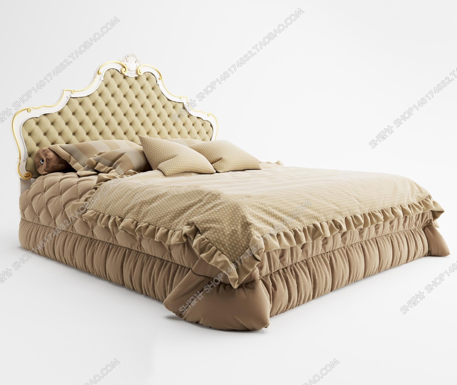 45 SET BED ROOM 3D MODELS CLASSIC STYLE-VRAY