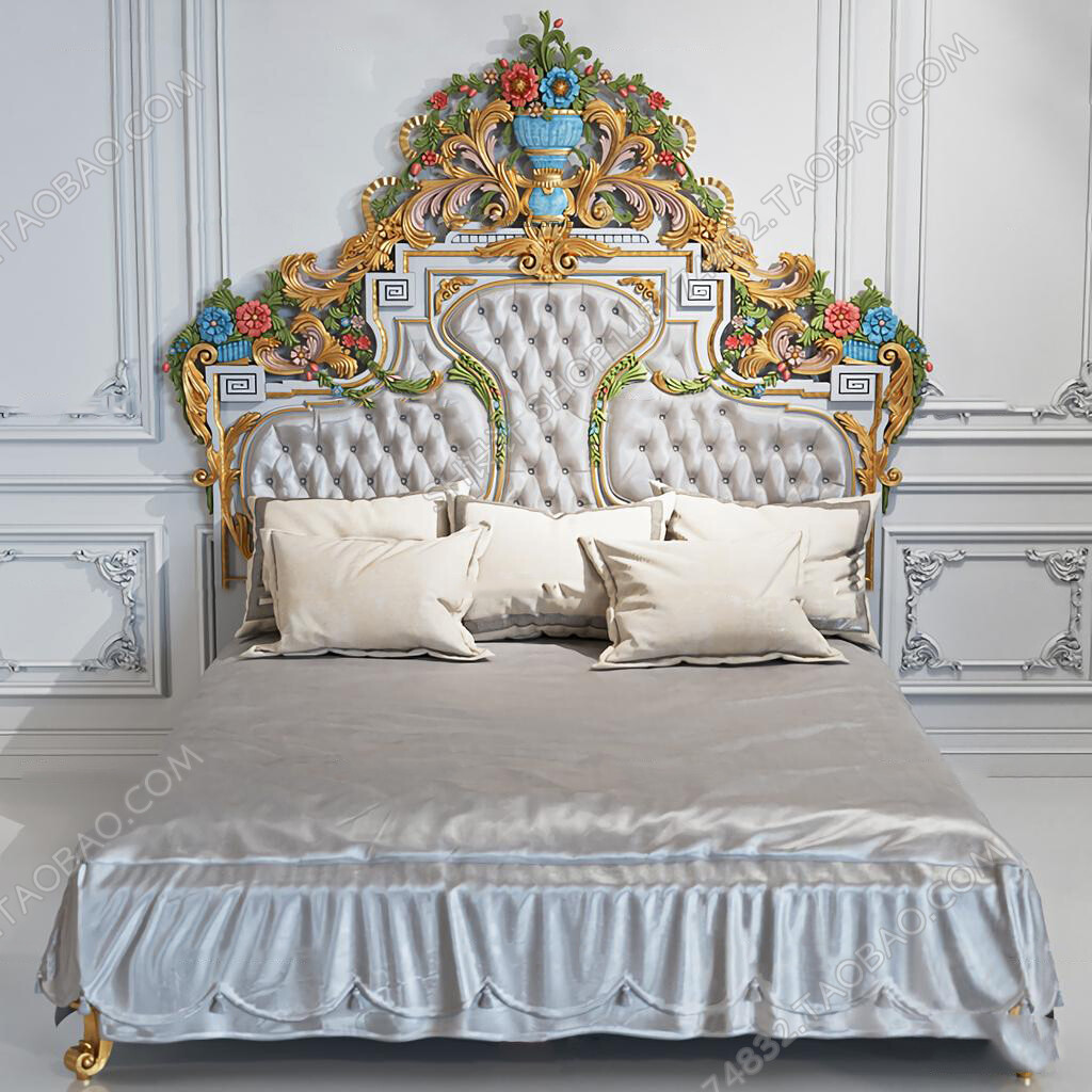 45 SET BED ROOM 3D MODELS CLASSIC STYLE-VRAY