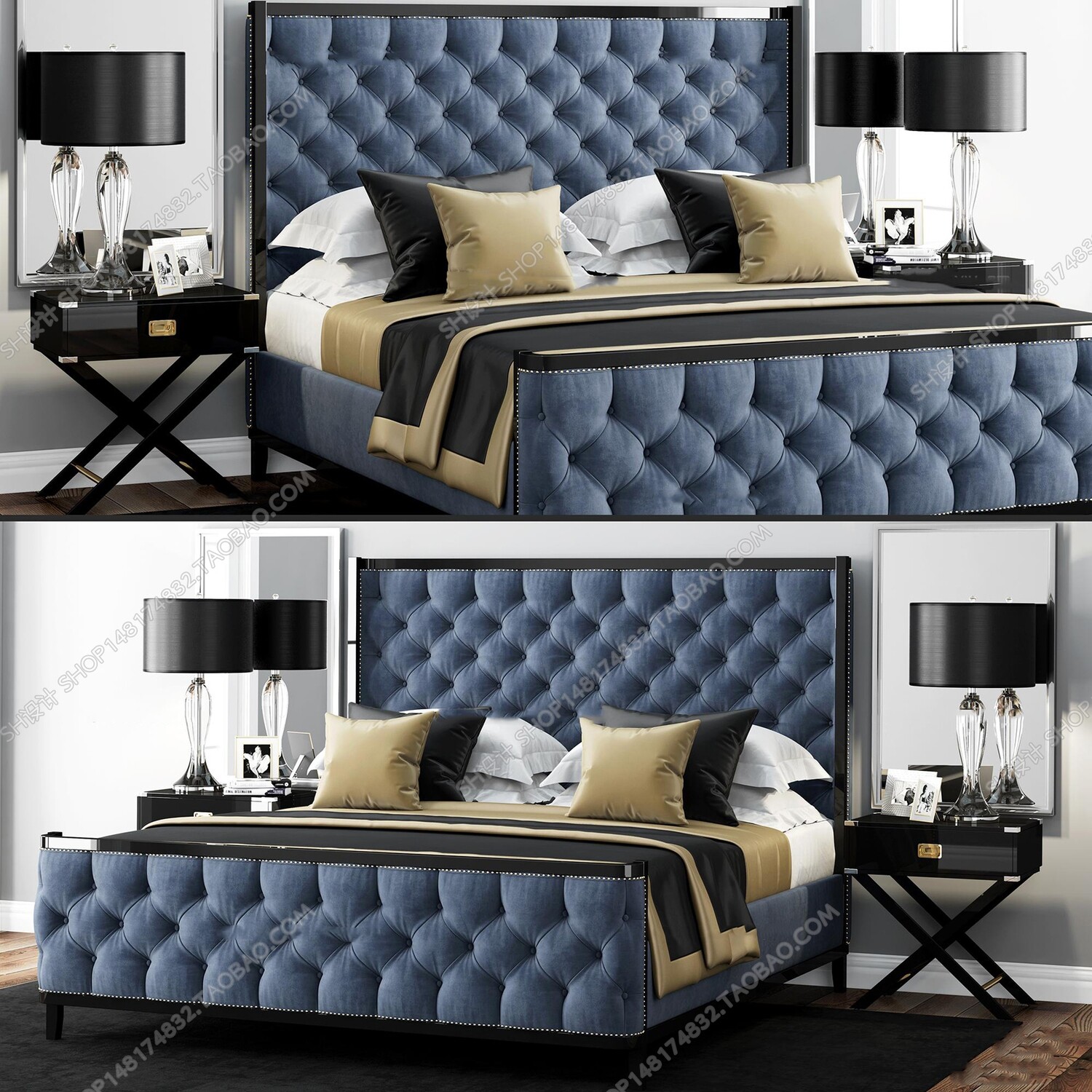 45 SET BED ROOM 3D MODELS CLASSIC STYLE-VRAY