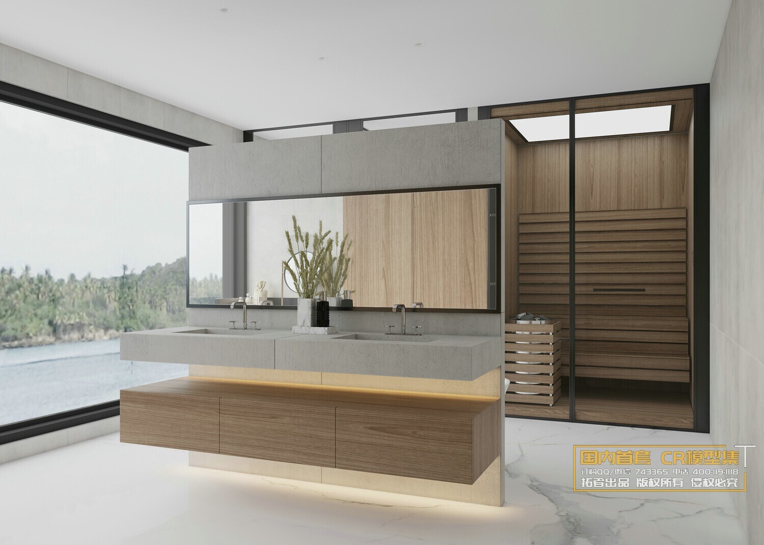 11 BATHROOM FULL SCENES 3D MODELS VOL .06 - CO.RO.NA