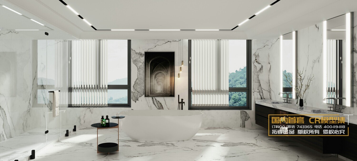 11 BATHROOM FULL SCENES 3D MODELS VOL .06 - CO.RO.NA