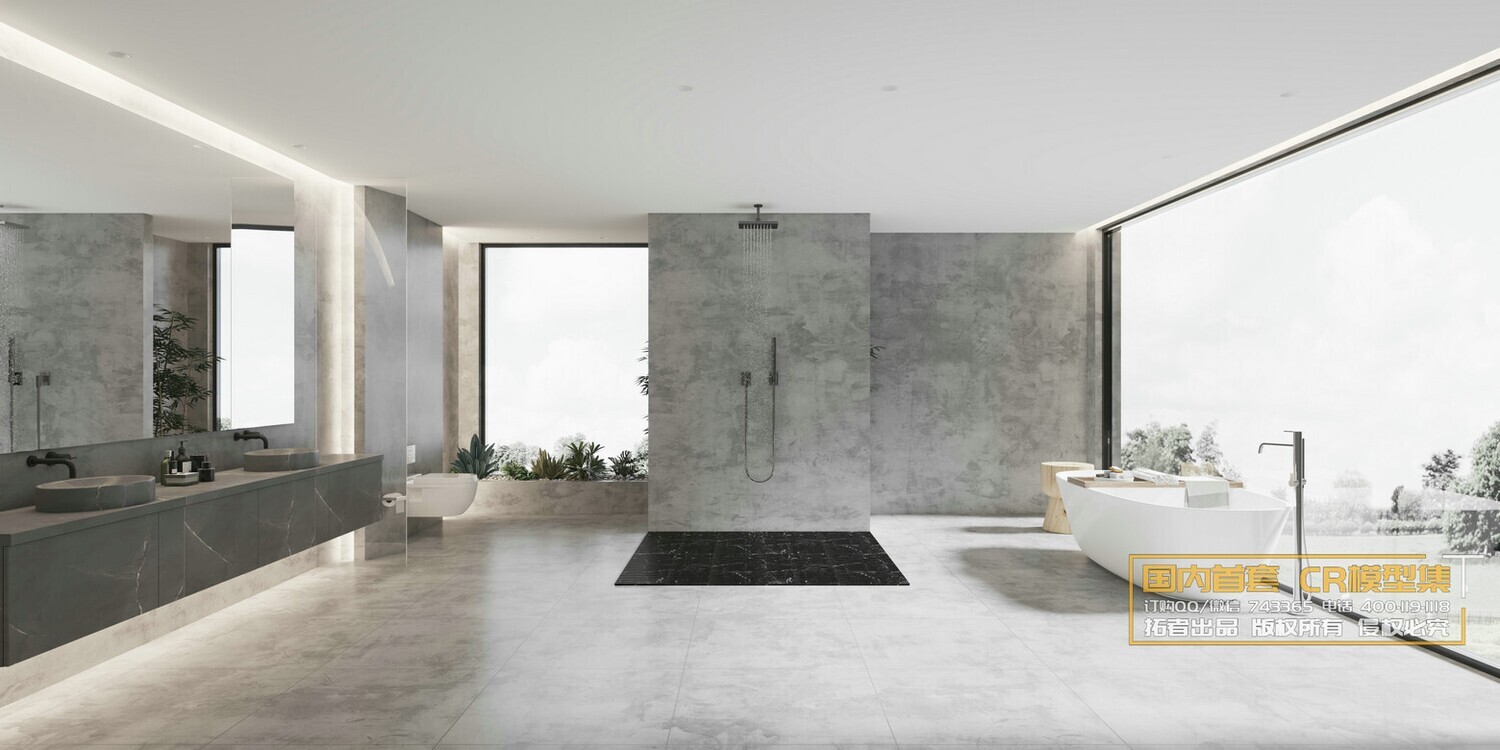 11 BATHROOM FULL SCENES 3D MODELS VOL .06 - CO.RO.NA