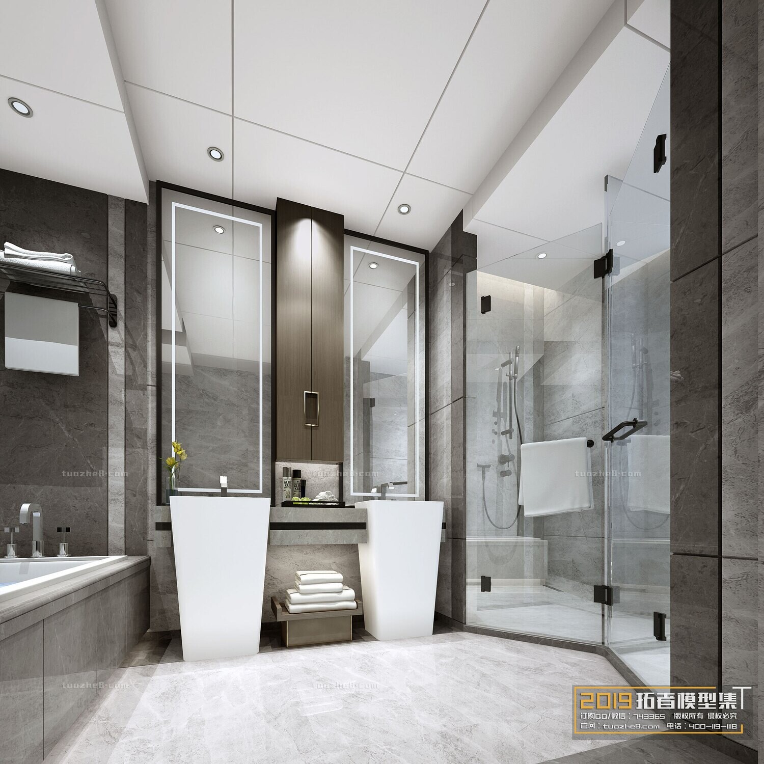 19 BATHROOM FULL SCENES  VOL.05 - VRAY