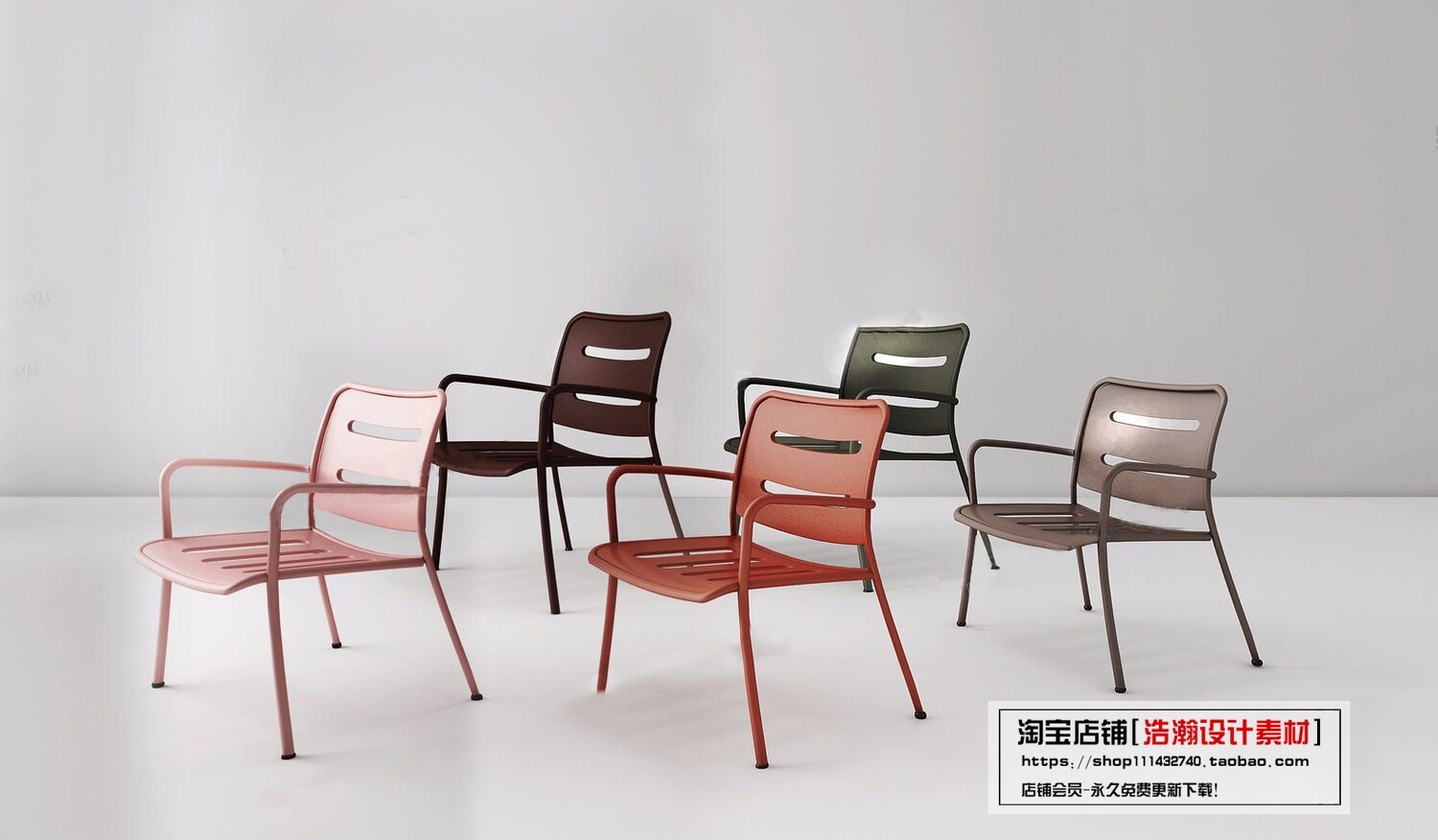 128 CHAIRS AND ARMCHAIRS 3D MODELS VOL.04 - VRAY