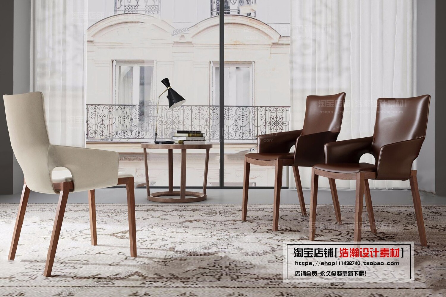 128 CHAIRS AND ARMCHAIRS 3D MODELS VOL.04 - VRAY