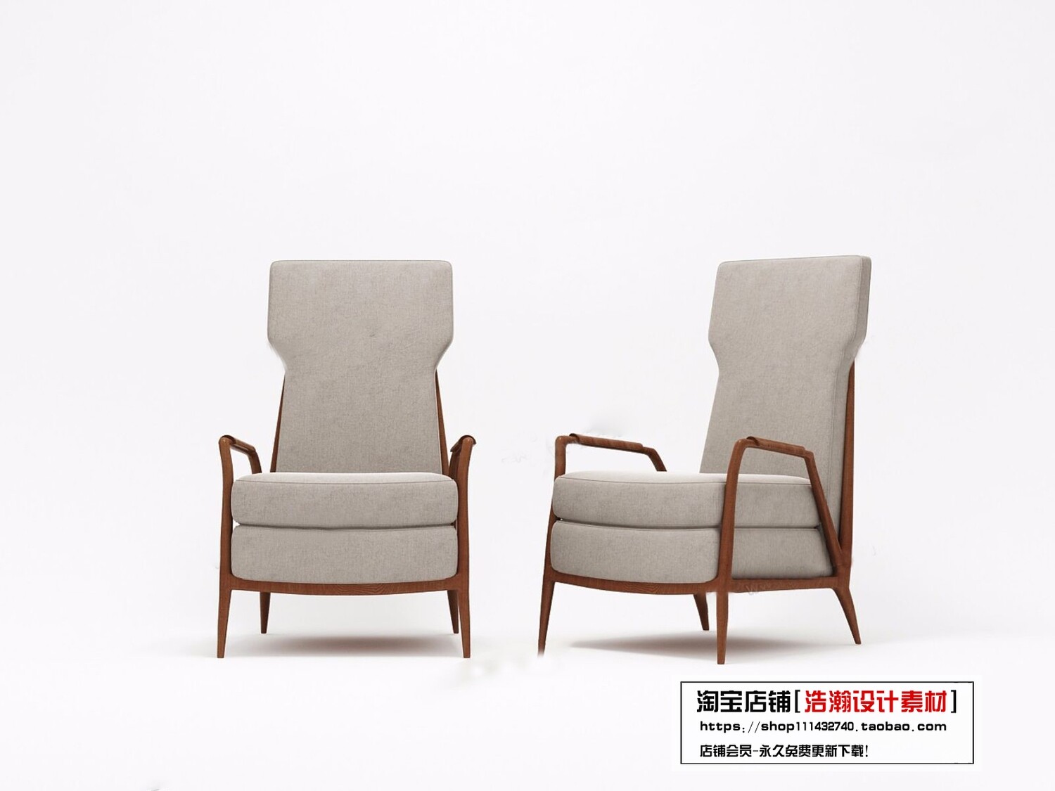 128 CHAIRS AND ARMCHAIRS 3D MODELS VOL.04 - VRAY