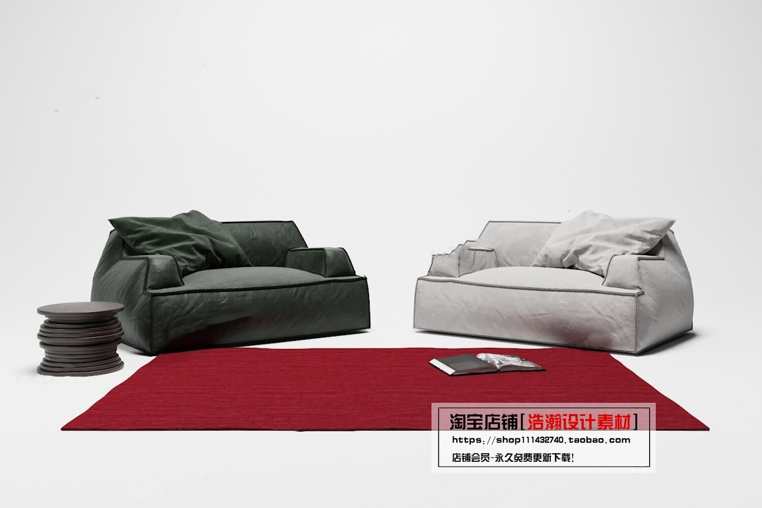 128 CHAIRS AND ARMCHAIRS 3D MODELS VOL.04 - VRAY