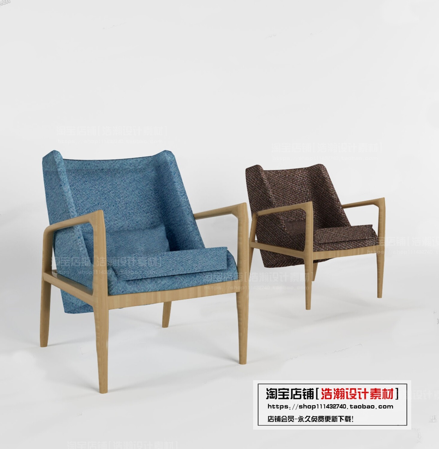 128 CHAIRS AND ARMCHAIRS 3D MODELS VOL.04 - VRAY
