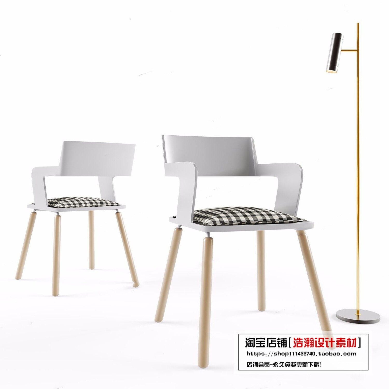 128 CHAIRS AND ARMCHAIRS 3D MODELS VOL.04 - VRAY