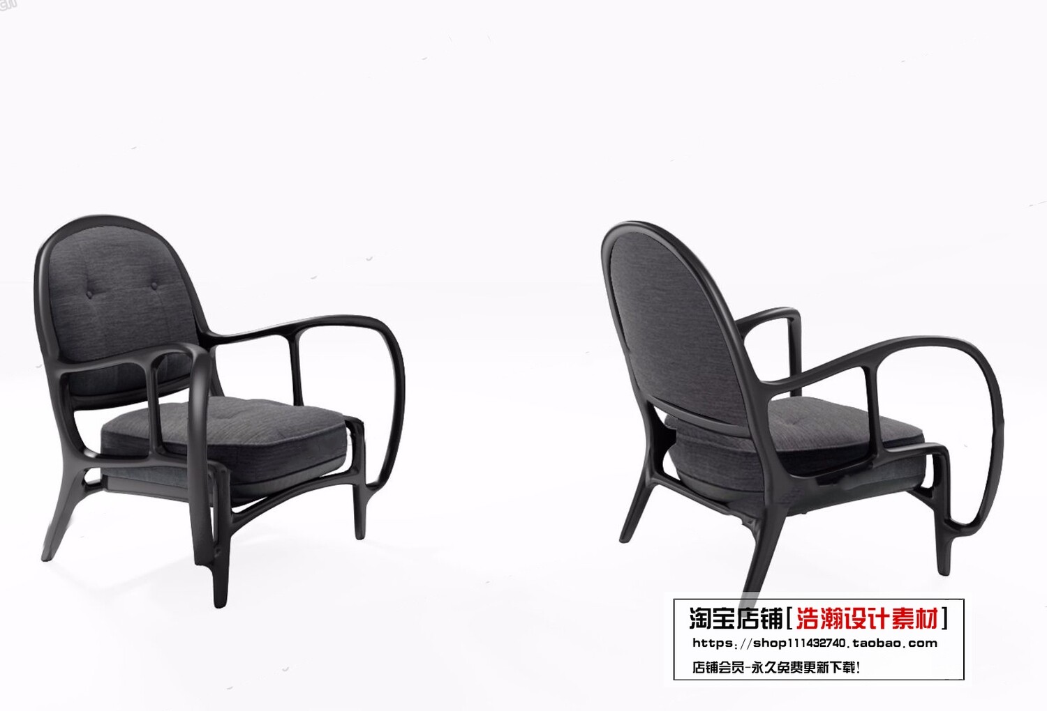128 CHAIRS AND ARMCHAIRS 3D MODELS VOL.04 - VRAY