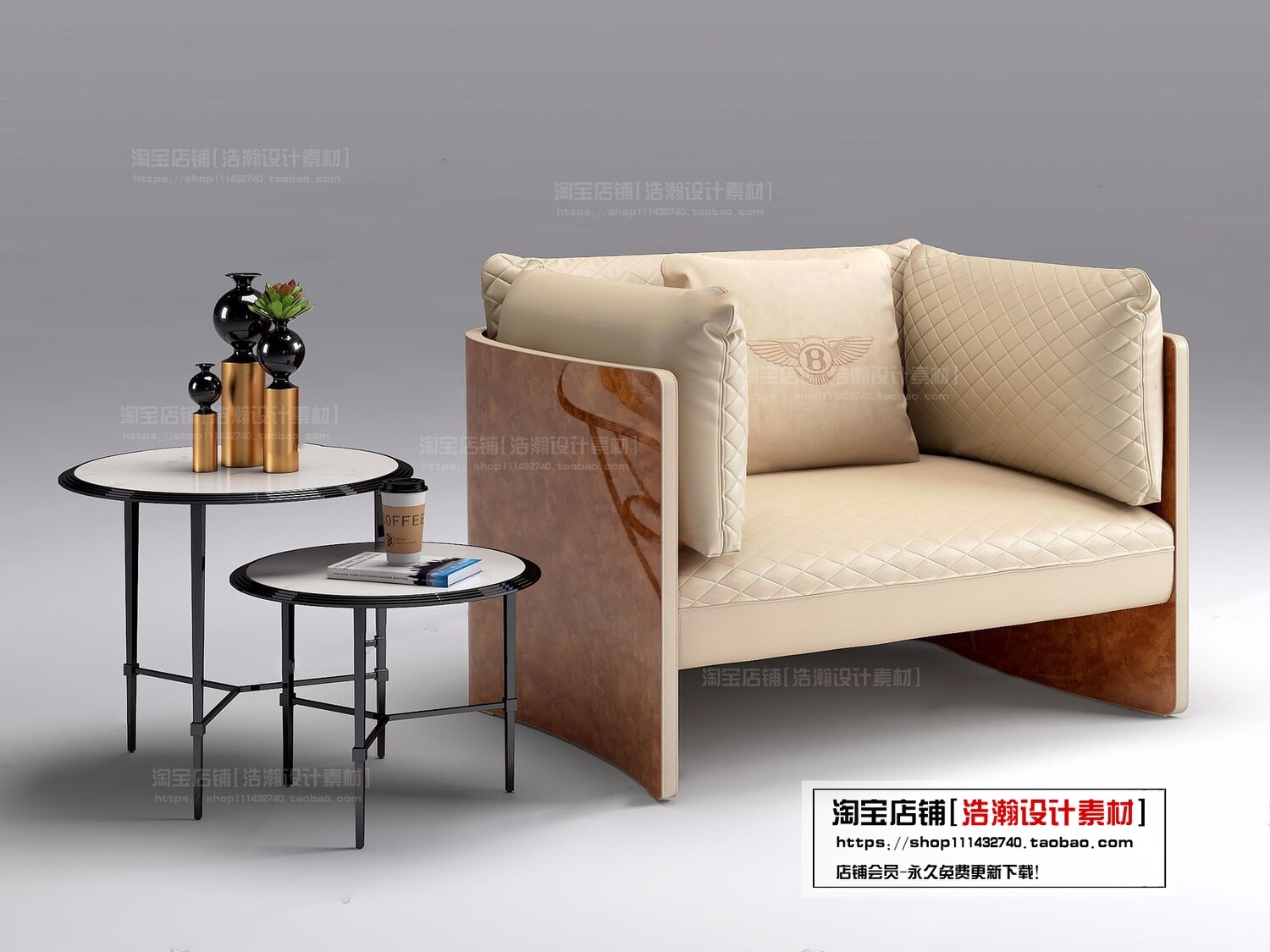 128 CHAIRS AND ARMCHAIRS 3D MODELS VOL.04 - VRAY