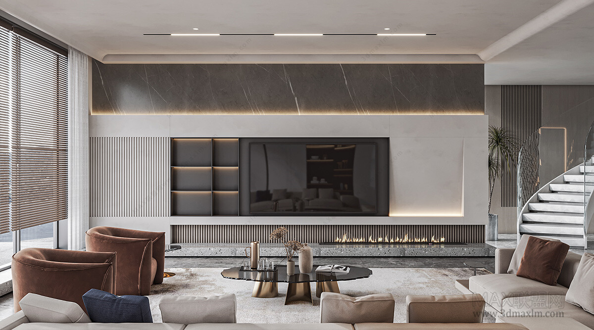 30 Living Room 3d Models Vol.22 - CO.RO.NA