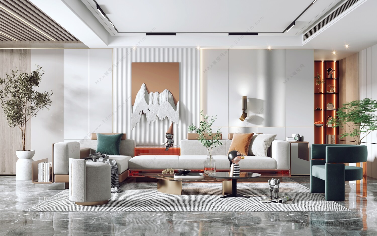 30 Living Room 3d Models Vol.22 - CO.RO.NA