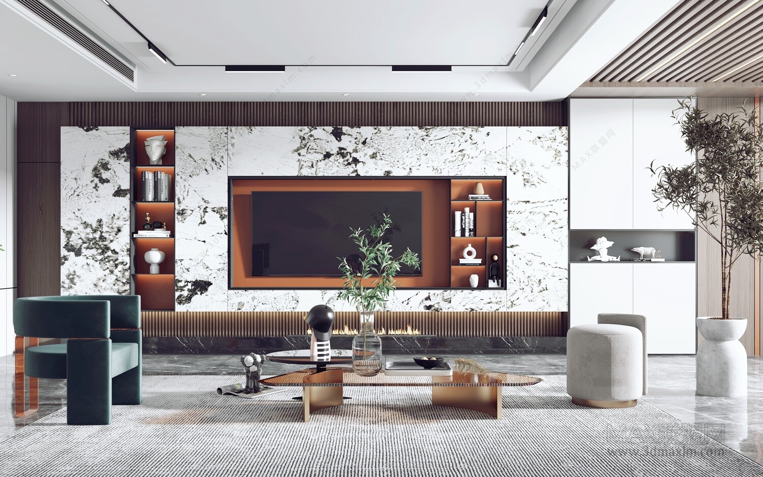 30 Living Room 3d Models Vol.22 - CO.RO.NA