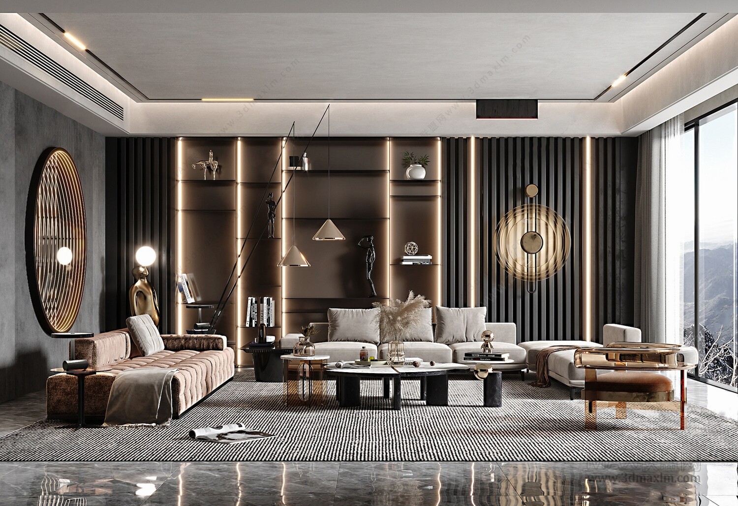 30 Living Room 3d Models Vol.22 - CO.RO.NA