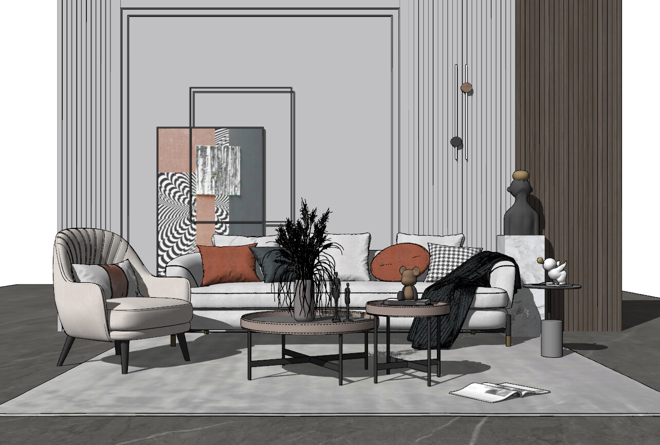 85 LIVING ROOM SKETCHUP 3D MODELS VOL01 - SKETCHUP