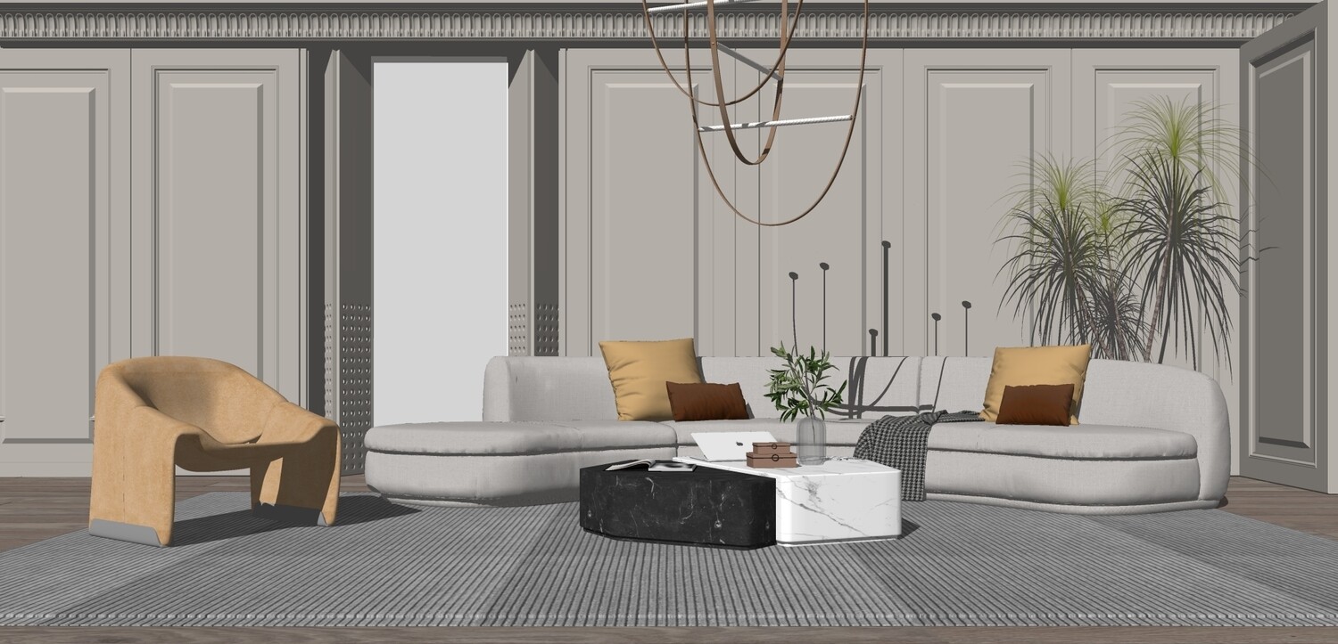 85 LIVING ROOM SKETCHUP 3D MODELS VOL01 - SKETCHUP