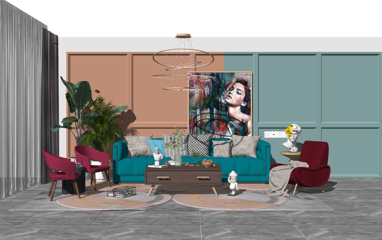 85 LIVING ROOM SKETCHUP 3D MODELS VOL01 - SKETCHUP