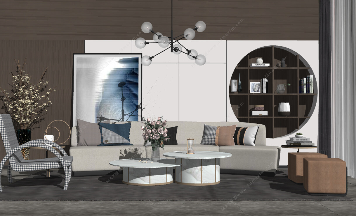 85 LIVING ROOM SKETCHUP 3D MODELS VOL01 - SKETCHUP