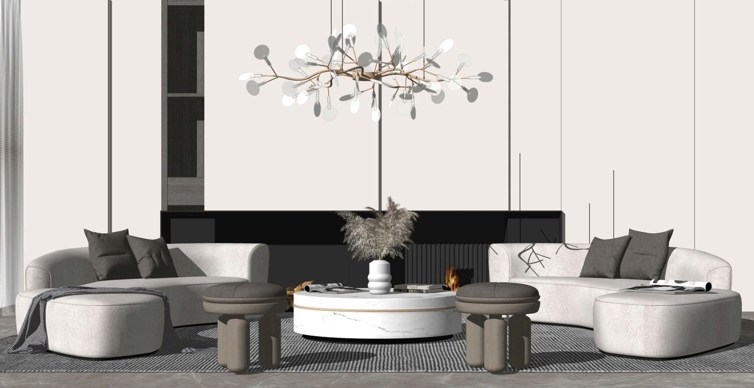85 LIVING ROOM SKETCHUP 3D MODELS VOL01 - SKETCHUP