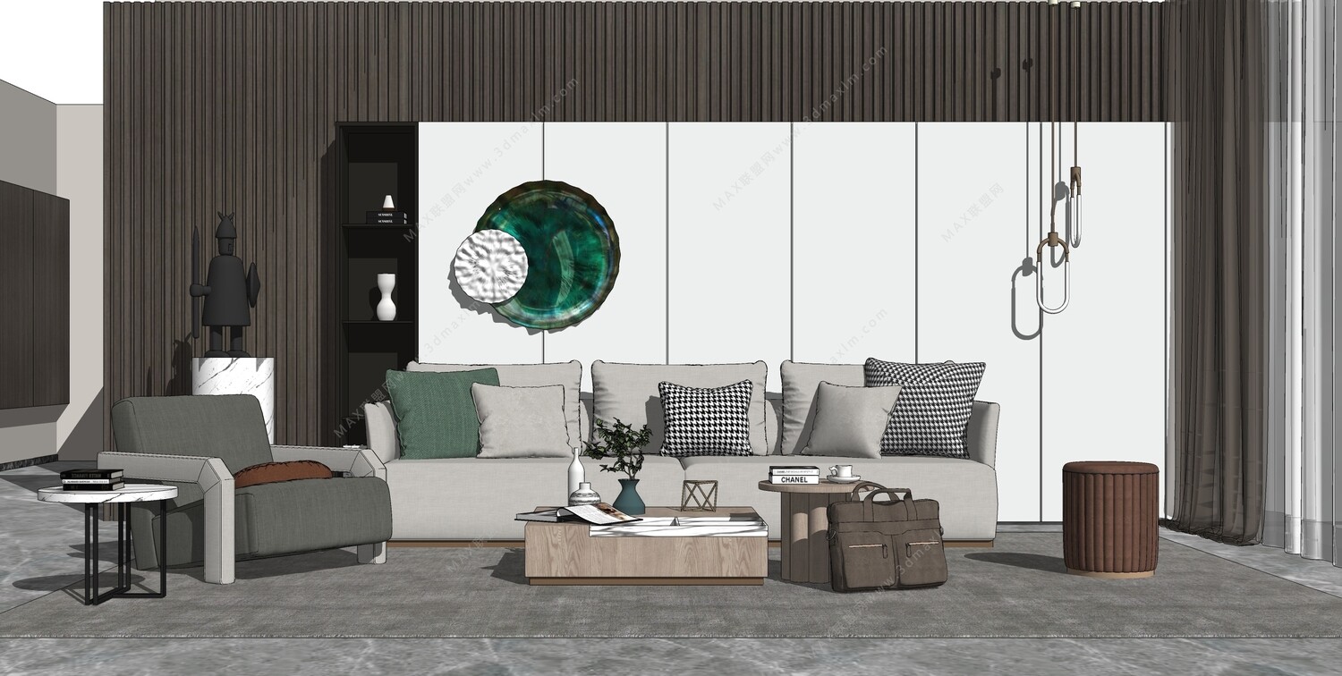 85 LIVING ROOM SKETCHUP 3D MODELS VOL01 - SKETCHUP