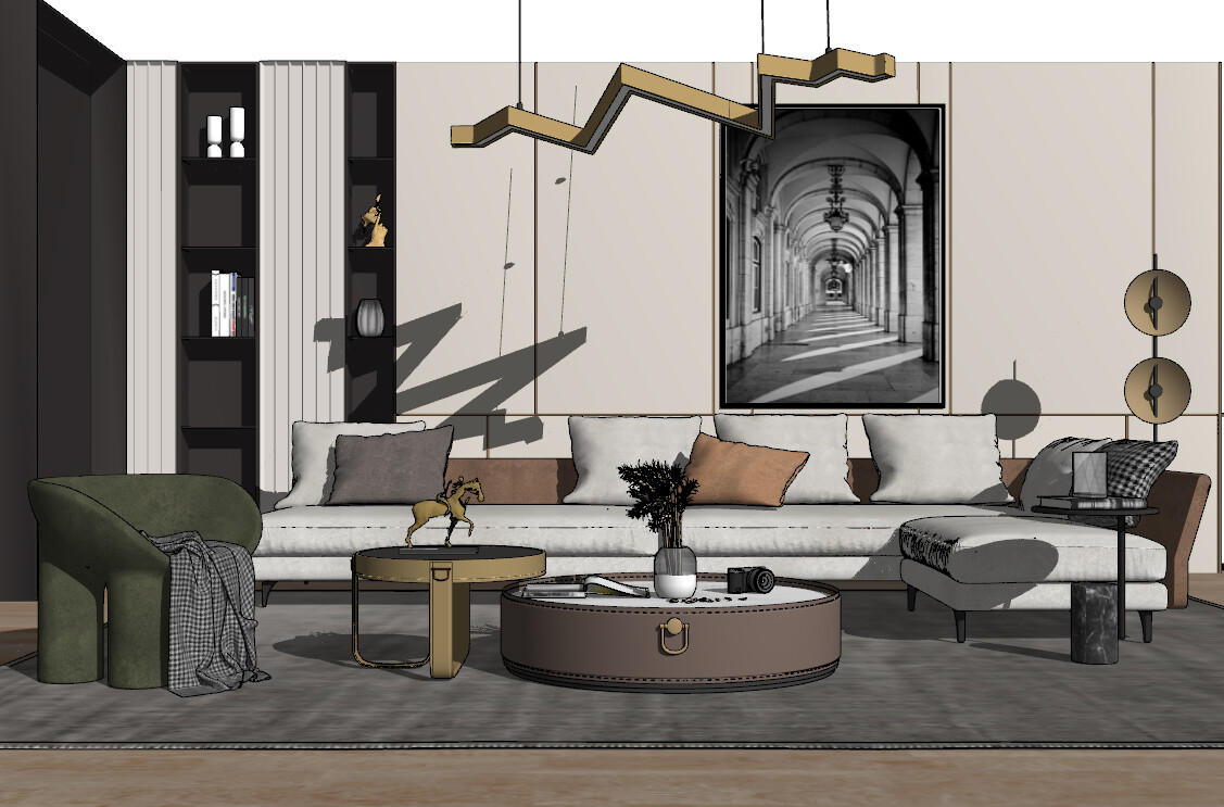 85 LIVING ROOM SKETCHUP 3D MODELS VOL01 - SKETCHUP