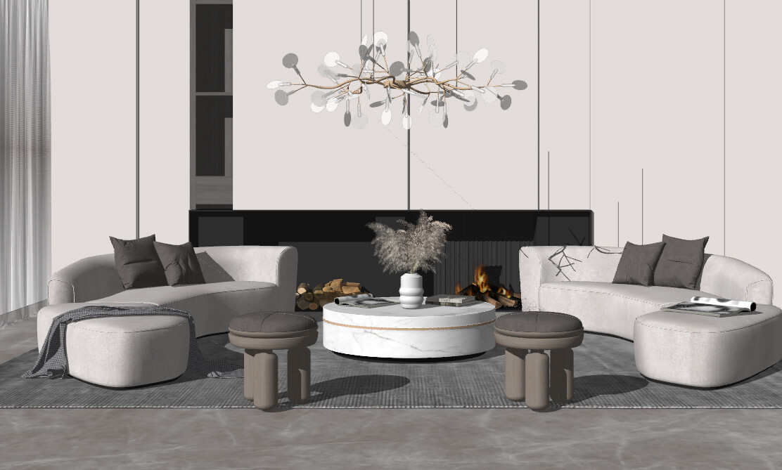 85 LIVING ROOM SKETCHUP 3D MODELS VOL01 - SKETCHUP