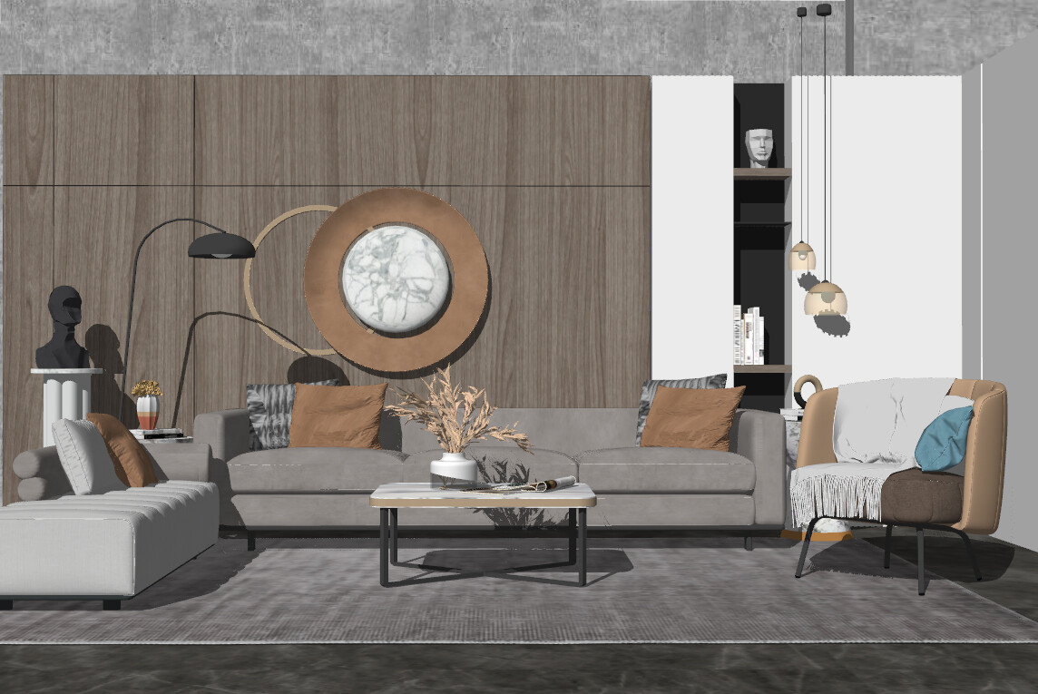 85 LIVING ROOM SKETCHUP 3D MODELS VOL01 - SKETCHUP