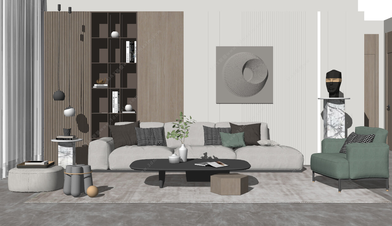 85 LIVING ROOM SKETCHUP 3D MODELS VOL01 - SKETCHUP