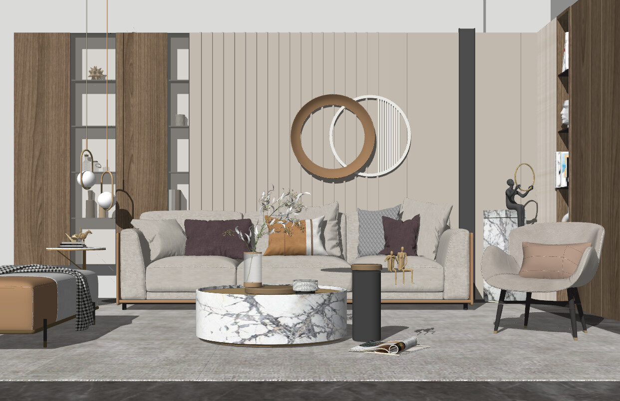 85 LIVING ROOM SKETCHUP 3D MODELS VOL01 - SKETCHUP