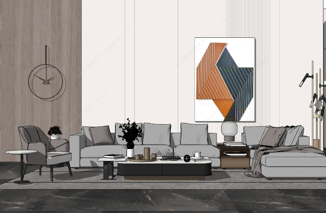 85 LIVING ROOM SKETCHUP 3D MODELS VOL01 - SKETCHUP