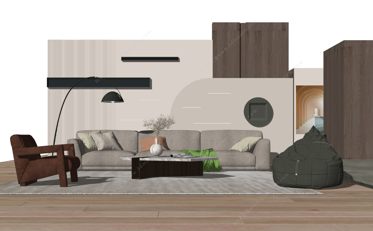85 LIVING ROOM SKETCHUP 3D MODELS VOL01 - SKETCHUP