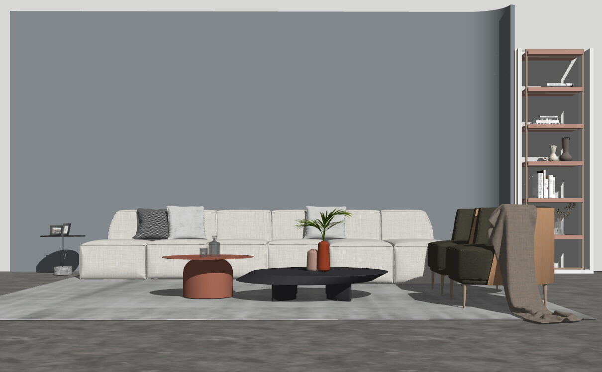 85 LIVING ROOM SKETCHUP 3D MODELS VOL01 - SKETCHUP