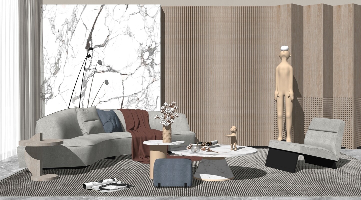 85 LIVING ROOM SKETCHUP 3D MODELS VOL01 - SKETCHUP