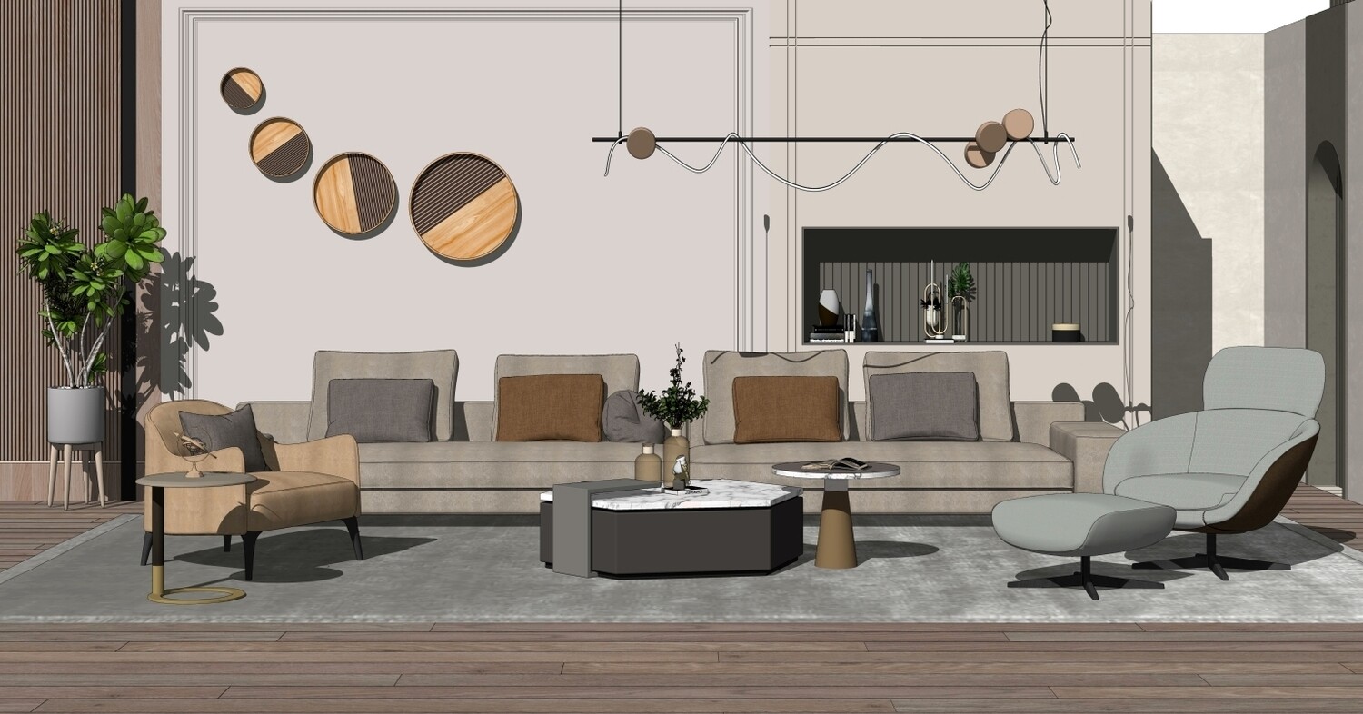 85 LIVING ROOM SKETCHUP 3D MODELS VOL01 - SKETCHUP