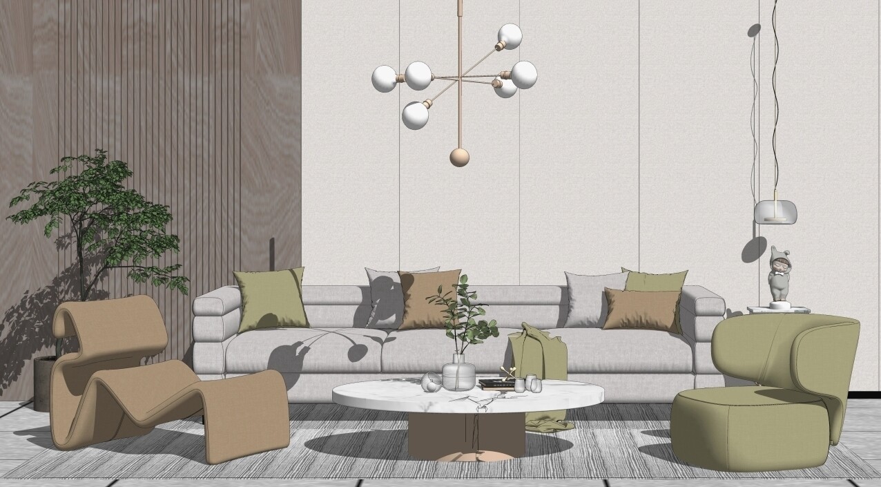 85 LIVING ROOM SKETCHUP 3D MODELS VOL01 - SKETCHUP