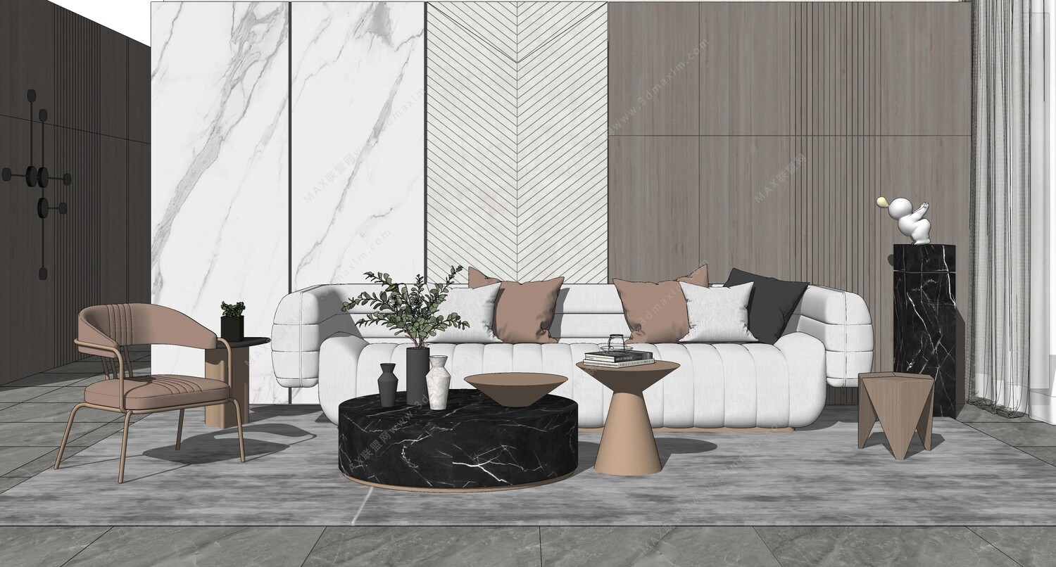 85 LIVING ROOM SKETCHUP 3D MODELS VOL01 - SKETCHUP
