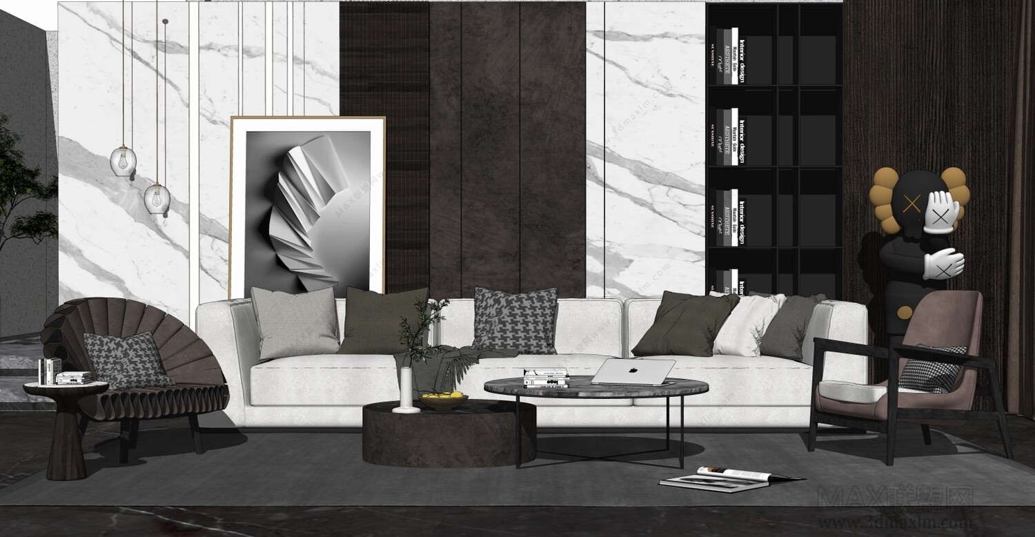 85 LIVING ROOM SKETCHUP 3D MODELS VOL01 - SKETCHUP