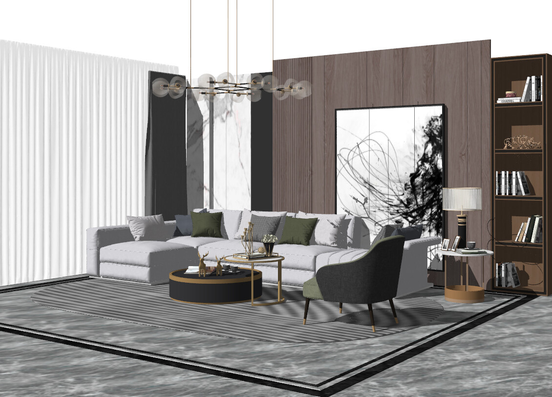 85 LIVING ROOM SKETCHUP 3D MODELS VOL01 - SKETCHUP