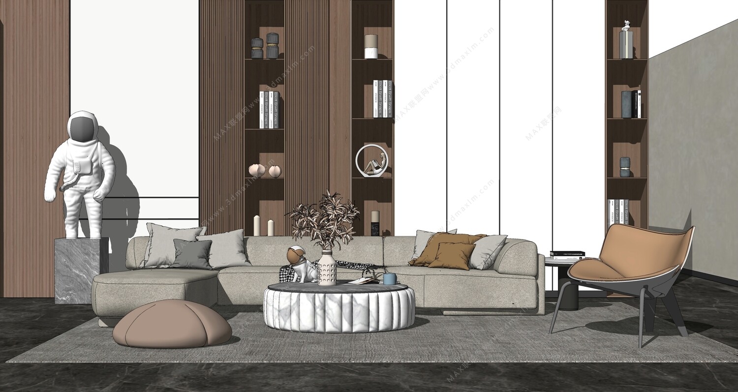 85 LIVING ROOM SKETCHUP 3D MODELS VOL01 - SKETCHUP