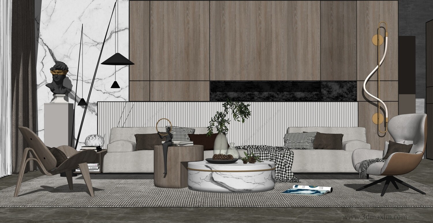 85 LIVING ROOM SKETCHUP 3D MODELS VOL01 - SKETCHUP