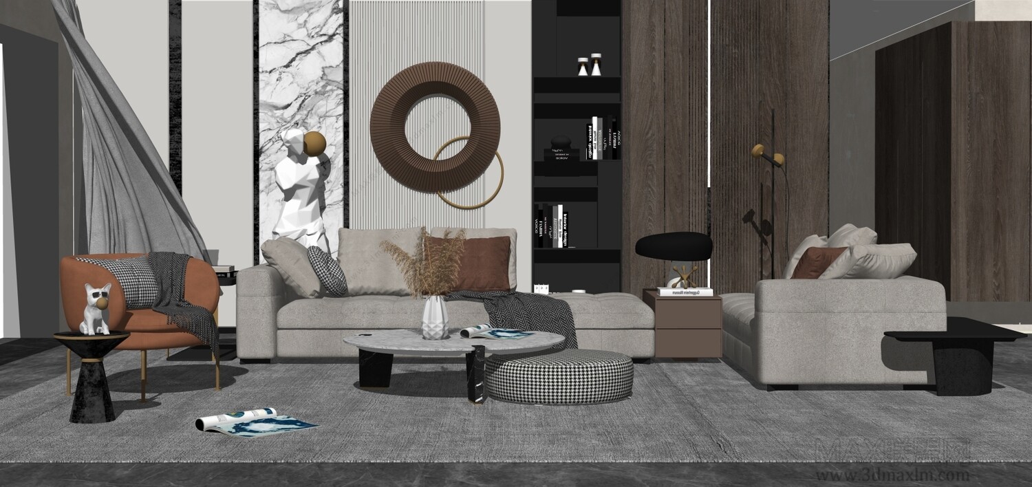 85 LIVING ROOM SKETCHUP 3D MODELS VOL01 - SKETCHUP