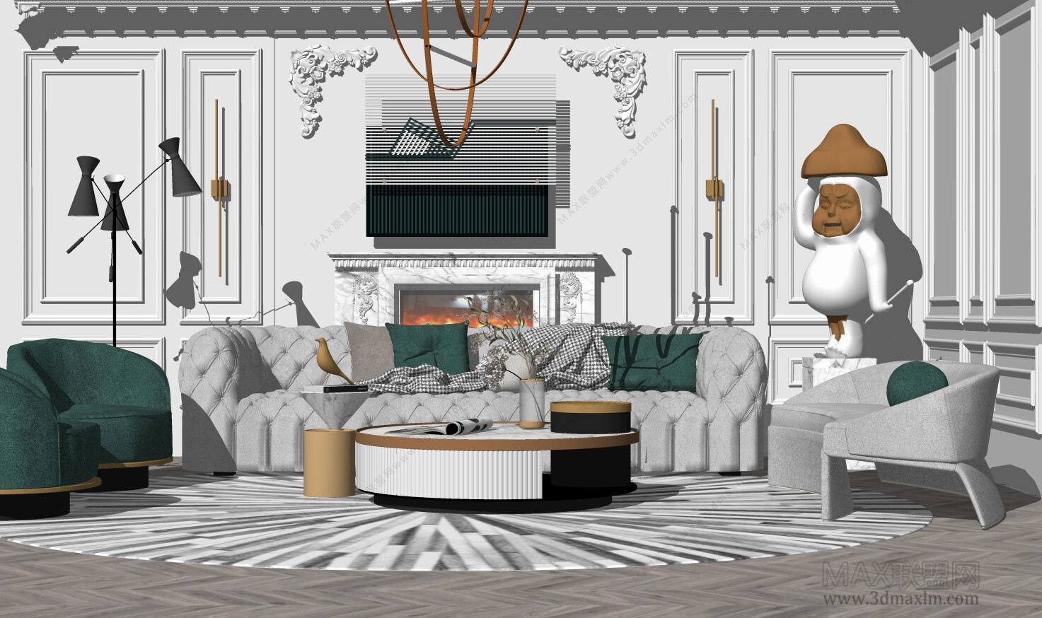 85 LIVING ROOM SKETCHUP 3D MODELS VOL01 - SKETCHUP