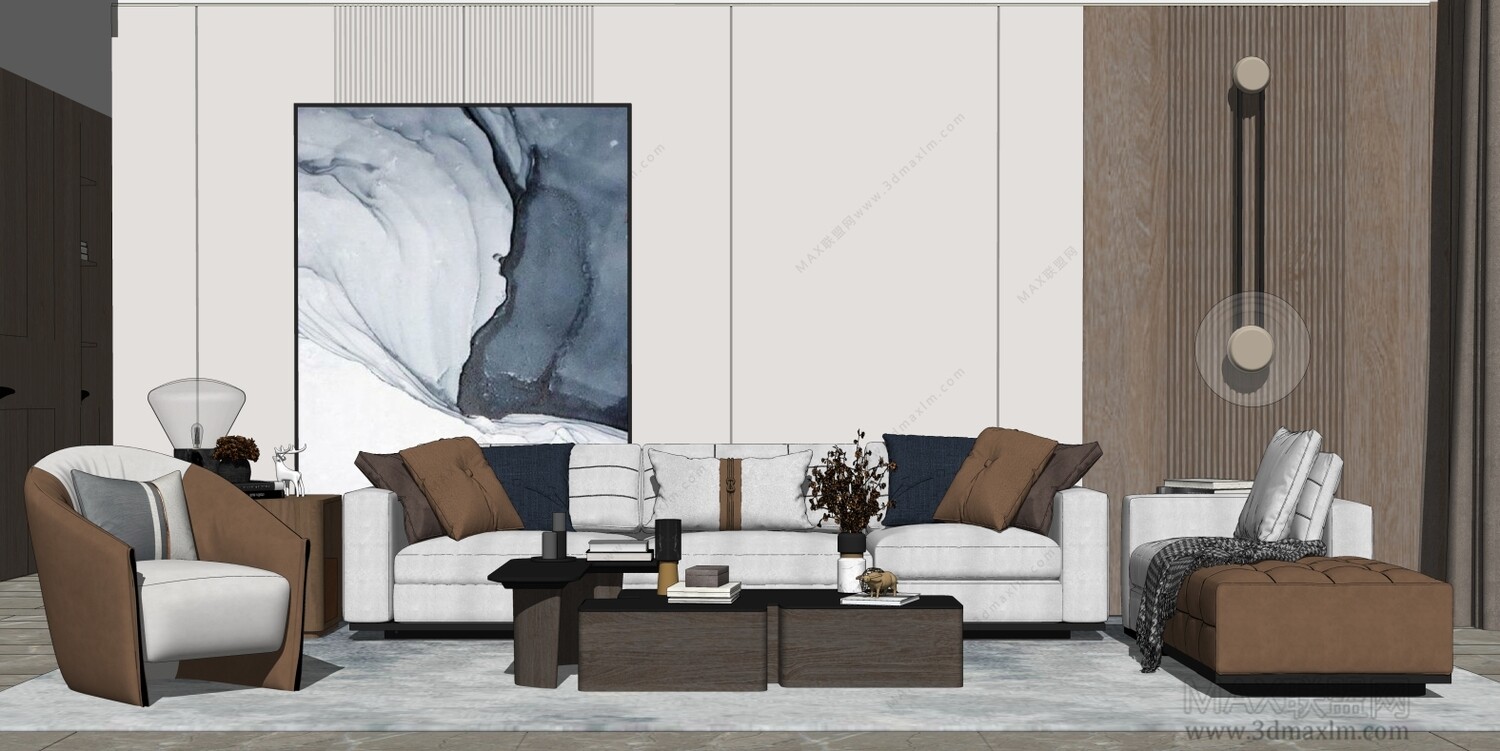 85 LIVING ROOM SKETCHUP 3D MODELS VOL01 - SKETCHUP