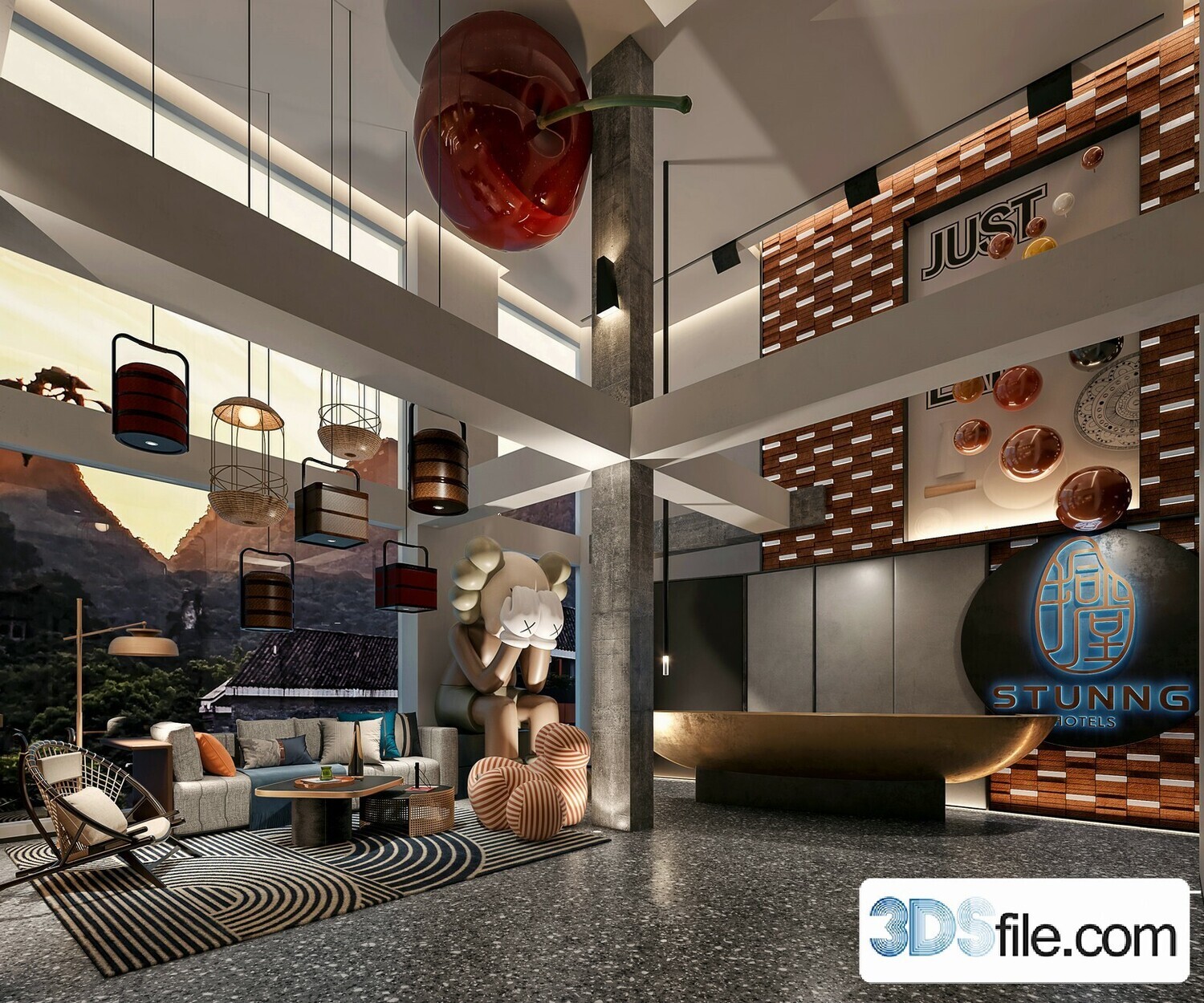 10 Lobby Design 3d Models Vol.06 - Co.ro.na