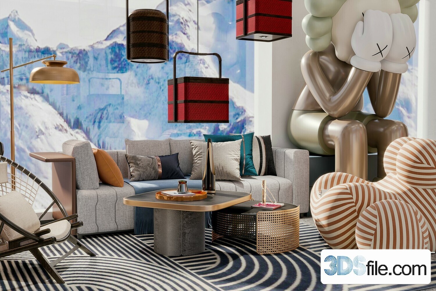 10 Lobby Design 3d Models Vol.06 - Co.ro.na